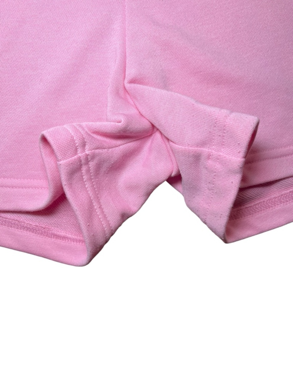 Adidas Women's Essentials Linear French Terry Shorts in Light Pink Size XL - Picture 8 of 13